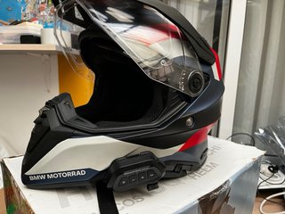 Casco Moto BMW GS PURE Azul/Rojo Trophy