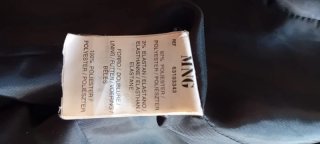 Chaqueta Mango Negra Mujer Talla S