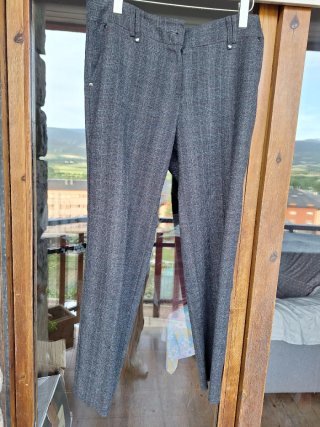 Pantalones Y.L. beige mujer talla M