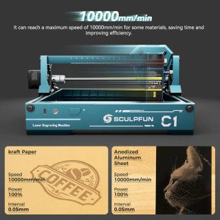 SCULPFUN C1 3W Grabadora Láser Portátil