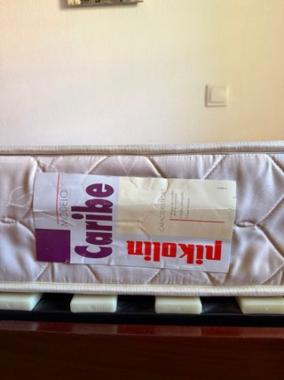 CAMA DE MADERA - REGALO DE COLCHÓN (80x1,90cm)