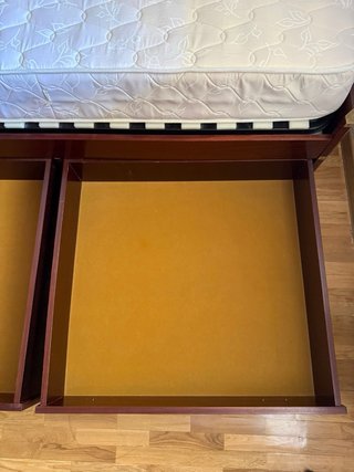 CAMA DE MADERA - REGALO DE COLCHÓN (80x1,90cm)