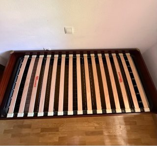 CAMA DE MADERA - REGALO DE COLCHÓN (80x1,90cm)