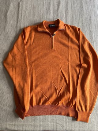 Jersey naranja lana extrafino Soloio