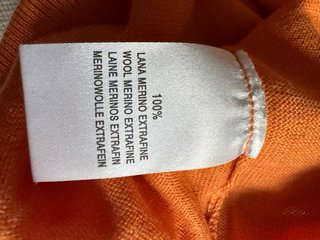Jersey naranja lana extrafino Soloio