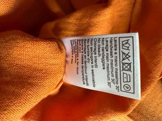Jersey naranja lana extrafino Soloio