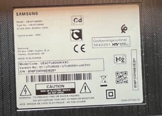 Samsung UE43TU8005K 4K Smart TV 43 pulgadas