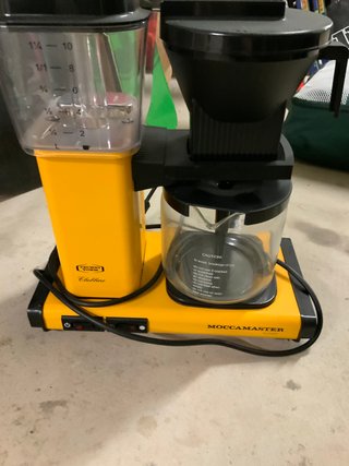 Cafetera Moccamaster Amarilla