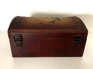 Caja, cofre madera Marilyn Monroe