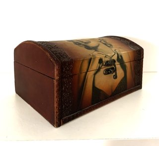 Caja, cofre madera Marilyn Monroe