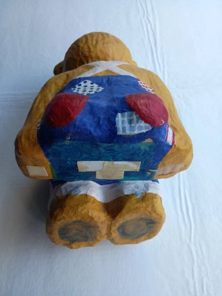 Oso Papel Maché Tarta Pañales