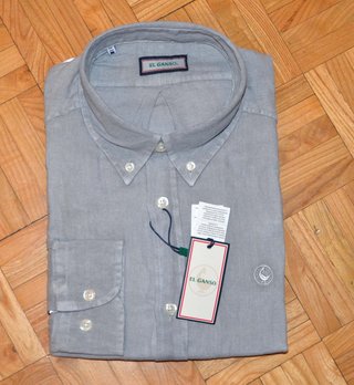 El Ganso Camisa Hombre 100% Lino Talla XL