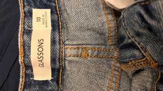 Vaqueros High Rise Straight Crop Glassons