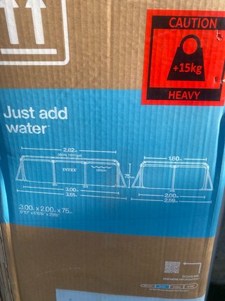 Piscina Intex rectangular 300x200x75  condepurador