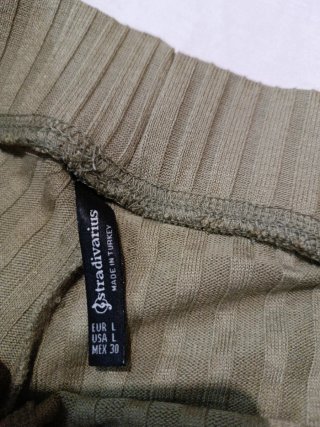 Pantalón campana verde talla L