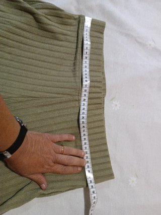 Pantalón campana verde talla L
