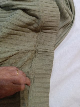 Pantalón campana verde talla L