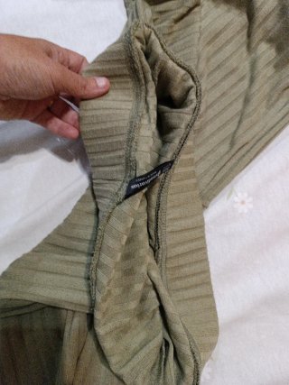 Pantalón campana verde talla L