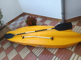 Kayak Mambo 1 plaza con carro xalecos y palas