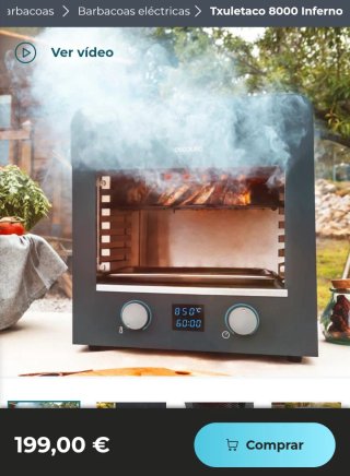 ✅️ Barbacoa Electica Cecotec Txuletaco 8000 Infern