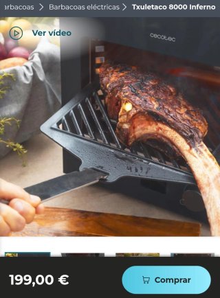 ✅️ Barbacoa Electica Cecotec Txuletaco 8000 Infern