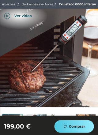 ✅️ Barbacoa Electica Cecotec Txuletaco 8000 Infern