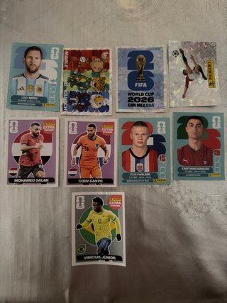 Cartas Panini Mundial 2026