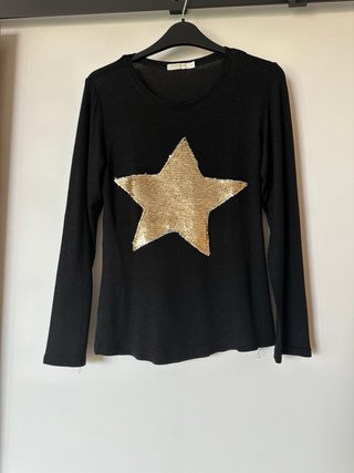 Lote 3 jerséis negros talla única