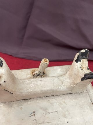 Teléfono antiguo de fábrica "Saba", hierro fundido