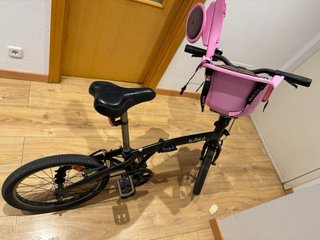 Bicicleta plegable Bfold con silla bebé