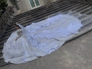 Vestido de Novia gitana Blanco con Pedrería