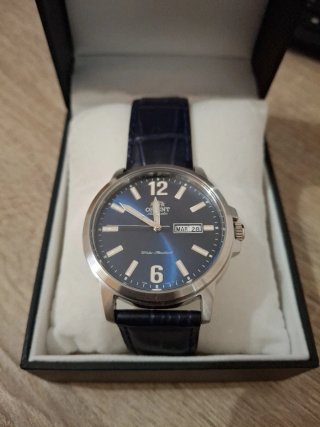 Reloj Orient Azul y Plateado