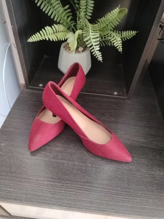 Zapatos de tacón granate/rojo