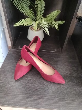 Zapatos de tacón granate/rojo