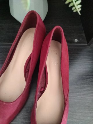 Zapatos de tacón granate/rojo