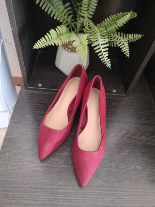 Zapatos de tacón granate/rojo