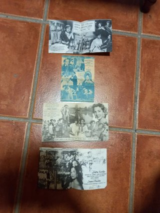 Programas de mano cine antiguos dobles