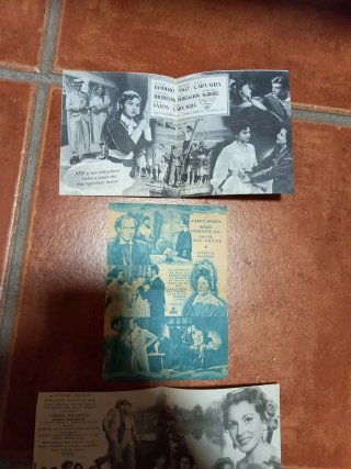 Programas de mano cine antiguos dobles
