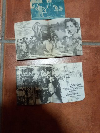 Programas de mano cine antiguos dobles