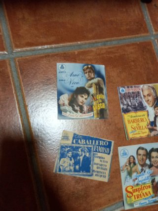 Programas de mano cine antiguos dobles