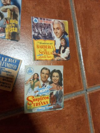 Programas de mano cine antiguos dobles