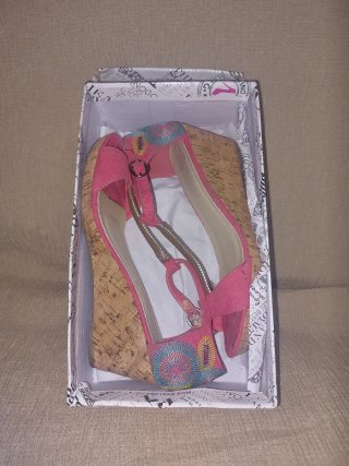 Sandalias cuña Tino Gonzalez multicolor