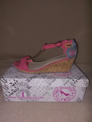 Sandalias cuña Tino Gonzalez multicolor