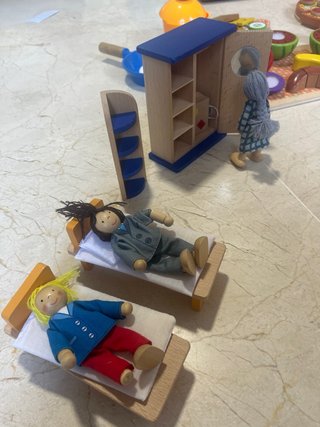 Juguetes madera cocina y casa juego