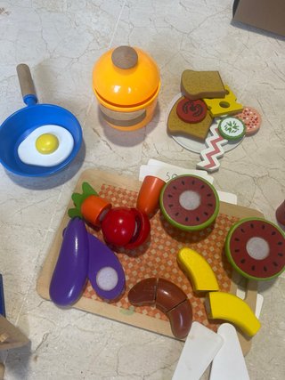 Juguetes madera cocina y casa juego