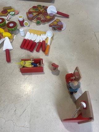 Juguetes madera cocina y casa juego