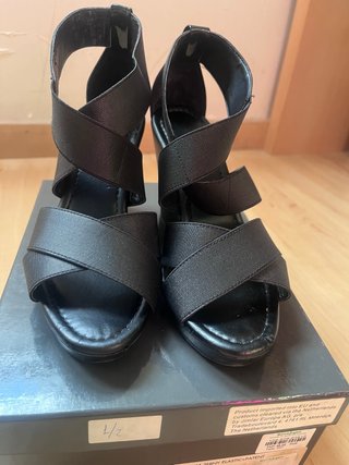 Sandalias cuña Calvin Klein negras T37