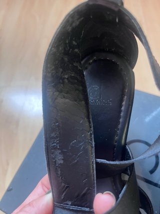 Sandalias cuña Calvin Klein negras T37