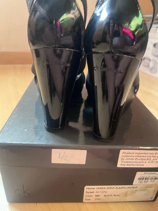 Sandalias cuña Calvin Klein negras T37