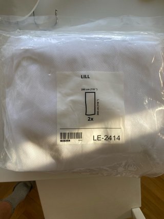 Cortinas LILL IKEA Blancas 2x